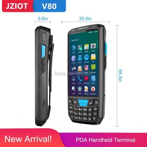 V80 Industrial Inventory Handheld 1d 2D Android Barcode Scanner PDA with NFC Reader