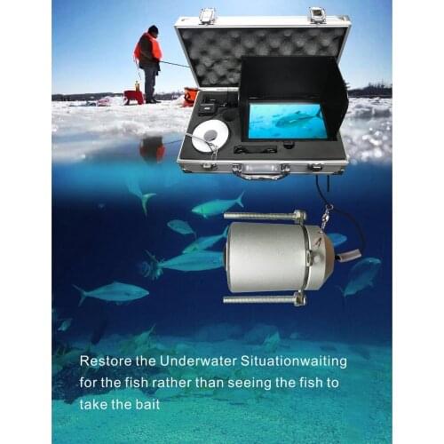 7inch Fish Finder 180° HD Wide-Angle With 12 Super Night Vision IR Lights Underwater Camera For Fishing Fishing Goods