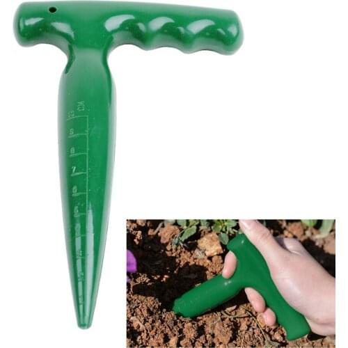 Garden Planter Seeder Planting Tools 17.5*11.5*2.7cm Wooden Transplanting Widger Gardening Supplies Small Plastic Hole Punch