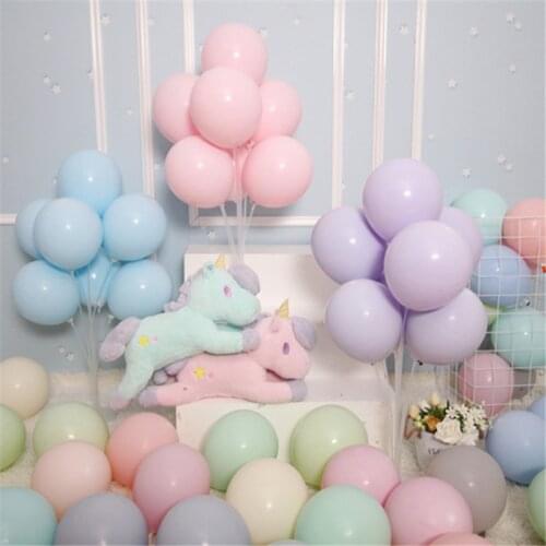 100pc/lot 5/10 inch Macaron Latex balloons Wedding Birthday Decoration Globos Baby Shower Girl Birthday Party Helium Balloon New