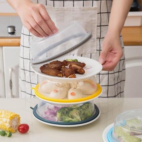 Silicone Fresh-keeping Cover Kitchen Refrigerator Food Sealing Cover Dust-proof Microwave Oven Insulation Plate Lid Dish Cover