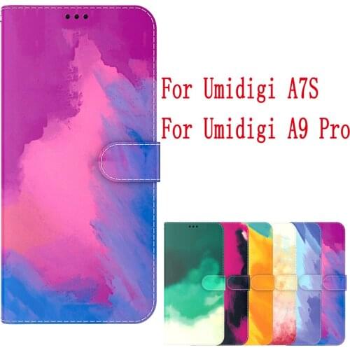 Sunjolly For Umidigi A7S A9 Pro Case Cover coque Leather Flip Card Wallet Stand