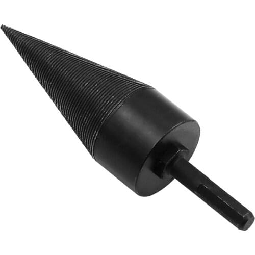38mm / 45mm Drill Bit for Electric Drill With Triangular Shank Wood Splitting Rural Wood Breaker Tool Splitting Wood Cone Drill