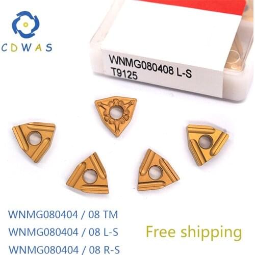 WNMG080408 TM / R S T9125 High Quality carbide outer External turning tool WNMG 080408 CNC lathe tool Free shipping