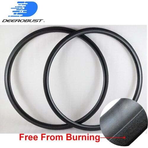 No Delaminating 700c 30mm x 23mm Clincher Road Bike Carbon Rims Bicycle Rim UD Matte Wheel ROUGH BRAKING SURFACE 20 24 Holes