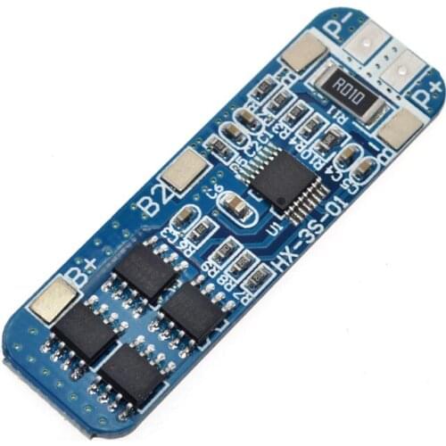 50x21x1mm 10A BMS Charger Protection Board for Pack of 3 18650 Li-ion lithium Battery Cell WHolesale Price