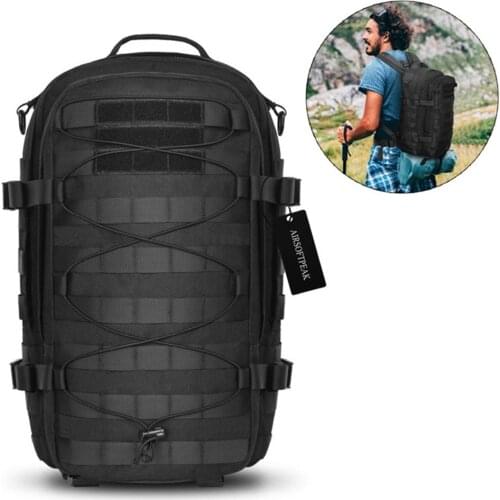 1000D 25L Outdoor Backpack Military Assault Pack Tactical Molle Rucksack Climbing Traveling Shoulder Hunting Fishing Bag X127G