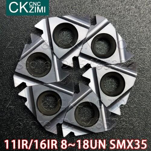 11IR 16IR 8UN 14UN 16UN 18UN SMX35 internal thread Inserts wood turning tools CNC Carbide arbide cutting Inserts stainless steel