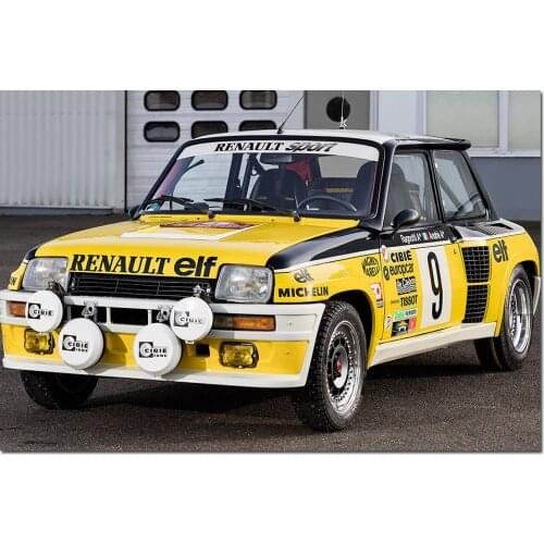 1979-1984 Renault 5 Turbo Car Picture Wall Art Posters and Prints Modern Canvas Painting for Living Room Decor