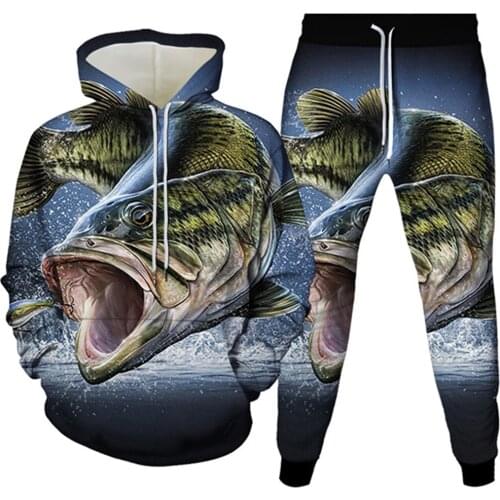 Animal Fish Dolphin Shark 3d Print Men Clothes Women Hoodies Outfits Suit Teens Hoody Sweatshirt+Jogging Pants 2pcSet Plus Size