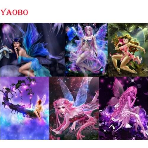5D DIY Full Square Round Diamond Painting Cross Stitch Butterfly fairy fantasy forest Embroidery Rhinestone Mosaic Art Handmade