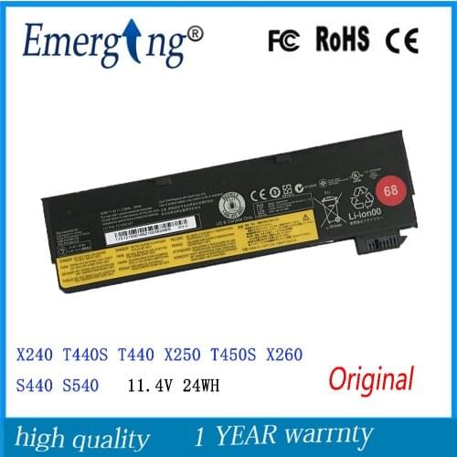 11.4V 24Wh 3cells New Original Laptop Battery for lenovo ThinkPad T440 T440S X240 X240S S440 S540 X250 45N1132 45N1124 45N1130