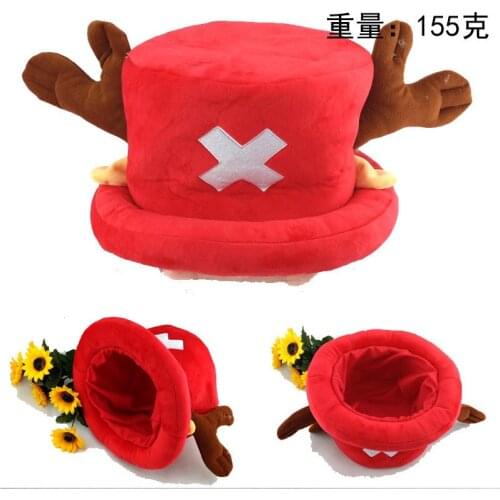 Anime One Piece Colorful Cap Tony Chopper Kawaii Soft Plush Cotton Festival Cos Hat