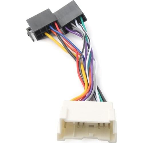 Car ISO WIRING HARNESS Stereo Radio Plug Lead Loom Adaptor For Hyundai Santa Fe / Sonata Accent Elantra Tucson For Kia