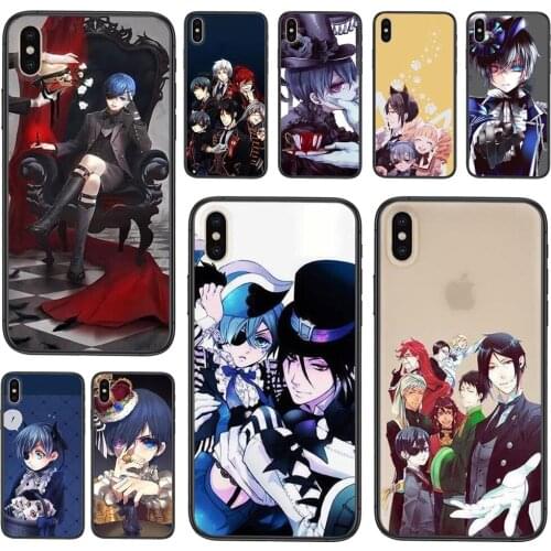 Personnaliser Black Bumper Trend Back Cartoon Black Butler For Samsung Galaxy S20 Fe S30 Ultra S21 S20 S10 S9 Plus Ultra Lite