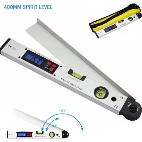 Digital Angle Level 0~225 Degree Aluminum Alloy Digital Protractor Ruler Inclinometer Meter Spirit Level Gauge Measuring Tools