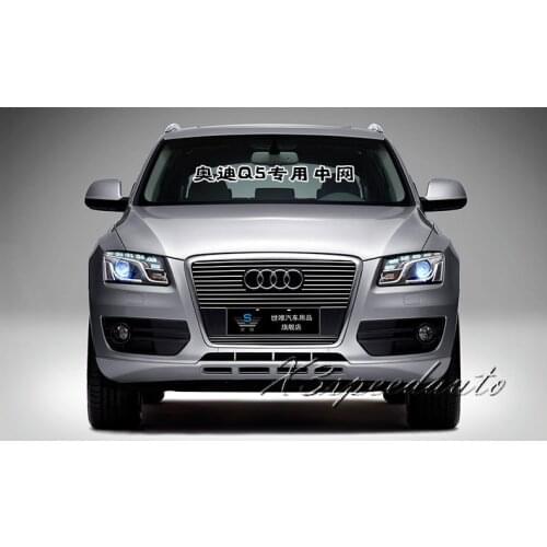 For Audi Q5 2012 Grill Grille Front Center Racing Protector Cover High Quality New Aluminum Alloy