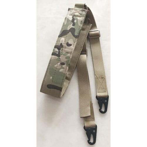 Two Point Shoulder Rifle Strap With QD Metal Buckle Adjustable Bungee Tactical Airsoft Mount System Kit Gun Sling