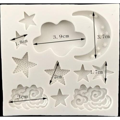 Star Moon Flip Sugar Cake Mold Baking Mold D018