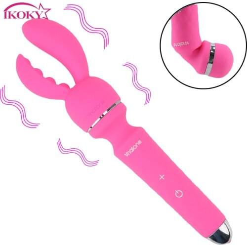 IKOKY Magic Wand AV Vibrator Powerful Clit Vibrators Clitoris Stimulator Sex Toys for Women Anal Vagina Massager Adult Products