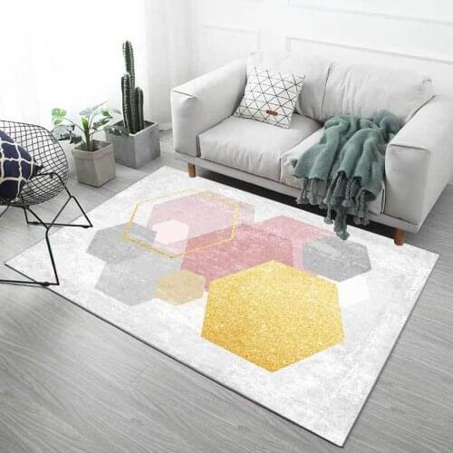 Northern European-Style Living Room Floor Mat Bedroom Sofa CoffeeTable Tatami Balcony Simple Abstract Geometric Home Skid Carpet