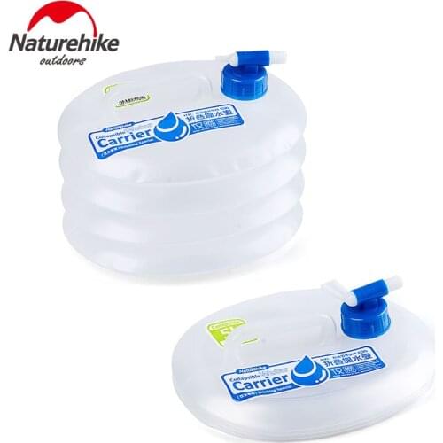 Naturehike 5L 10L 15L foldable camping water containers food-grade LDPE4 Water carrier for outdoor washing cooking and drinking