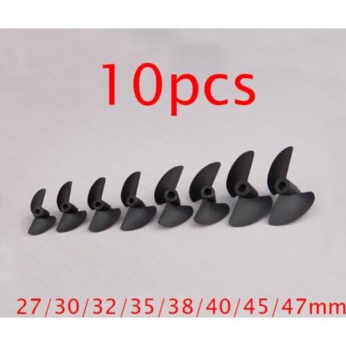 10pcs 2 blades propellers plastics Nylon screw prop for RC Boat Model O series 3.18mm/4.76mm shaft hole diameter Spare Parts