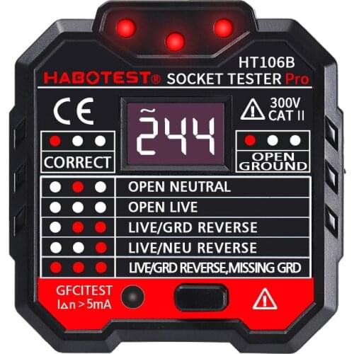 Socket Detector HT-106B Phase Detector Power Polarity Electroscope