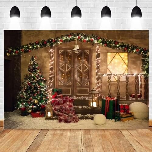 Yeele Christmas Backdrop Photocall Glitter House Snow Baby Portrait Photography Photographic Background Photozone Photo Studio