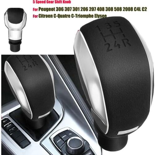 5 Speed Gear Shift Knob Matte Gear Lever Handle Gear Head Handball For Peugeot 306 307 301 2008 C4L C2 For Citroen C-Quatre