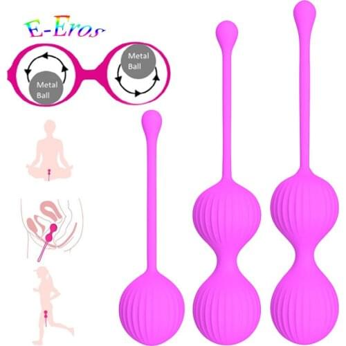 3Pcs/Lot Kegel Balls Smart Love Ball Vaginal Tighten Exercise Vibrator Vaginal Geisha Ball Ben Wa ball Sex Toys for Woman