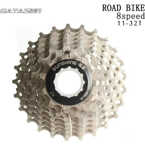 Road Bike Freewheel 11-23/25/28/32T Bicycle Flywheel Steel 8S Speed Cassette Freewheel for Shimano SRAM