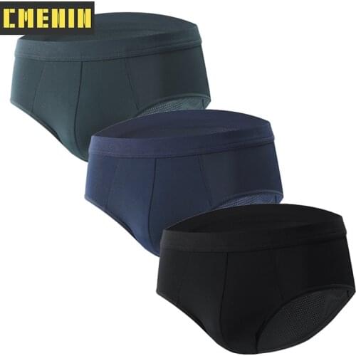 3Pcs New Polyester Soft Gay Sexy Mens Panties Briefs Men Underpants New Slip Jockstrap Underwear Man Brief String CM808