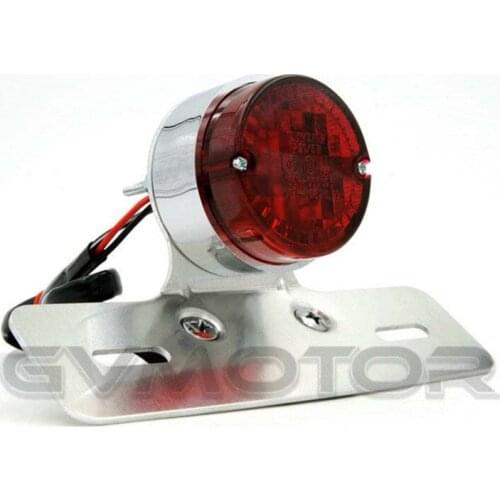 Universal Motocross Motorcycle Retro Rear Brake Stop Light Motorcycle Modified Accessories Motorcycle License Plate Bracket