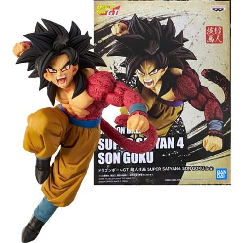 BANDAI Dragon Ball Z & GT Son Goku Action Figure Collection Model Anime Super Saiyan 4 Figure For Kids Gifts