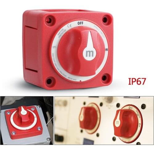 12-48V 300A Battery Switch Isolator Disconnect Rotary Switch Cut Single On/Off Marine Boat