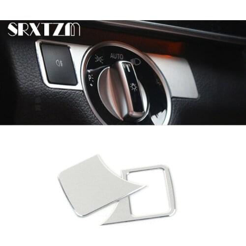 2pcs For Mercedes benz ML GLE W166 GL X166 GLS GLA CLA Car Styling Headlight Adjustment Cover Electronic Button Car Sticker