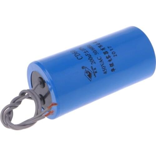 250-450V AC 200uF Appliance Motor Start Run Capacitor CD60 High Quality