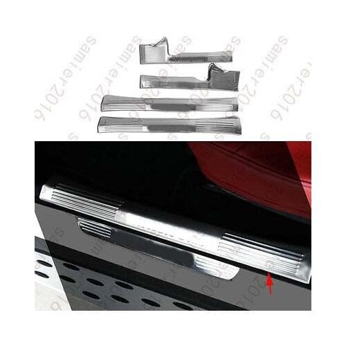 4x Stainless Steel Door Sill Scuff Plate Trim Cover For Benz GLC Class X205 16