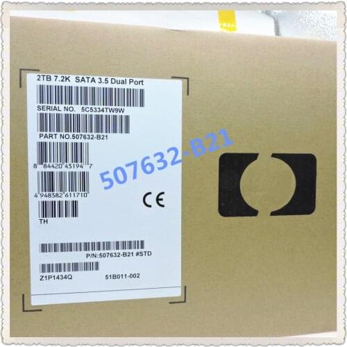 507632-B21 508040-001 SATA 2TB Ensure New in original box. Promised to send in 24 hoursv