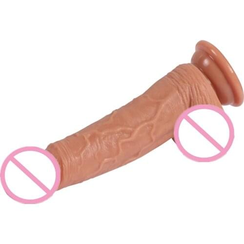 7.87 Inch Double Layer Silicone Dildo Sex Toys Safety Material Penis Adult Porduct Clitoris Masturbation Big Cock