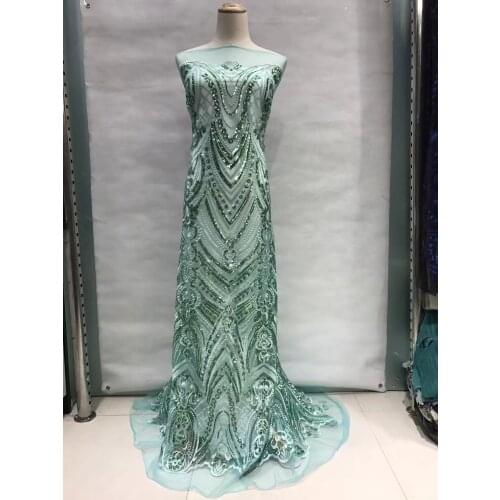 African French Net Lace For Wedding Dress Available In Red/White/Blue/Gold/Yellow/Purple African Sequin Lace Fabric JL19772