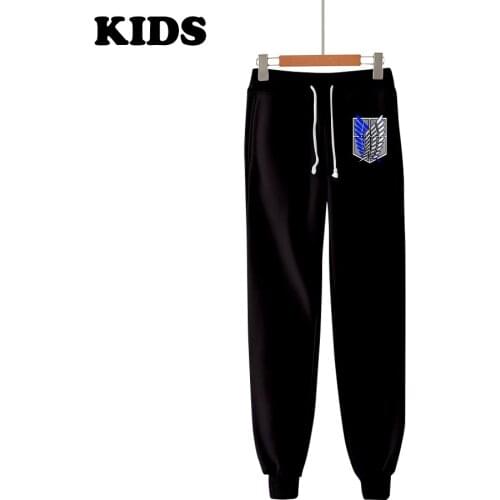 Adults children Casual pants Attack On Titan Lace-up Elastic Pants Tights Pants Trousers Thin section Sweatpants Anime Clothes