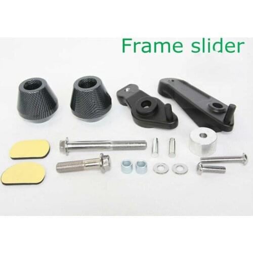 For 2009-2014 Yamaha YZF R1 YZF-R1 yzfr1 2010 2011 2012 2013 Motorcycle bike No Cut Frame Slider Crash Protector Black / Carbon