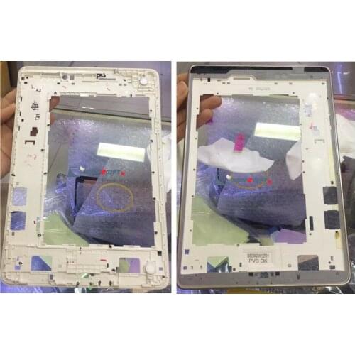 For Samsung Galaxy Tab A 9.7 P550 (Wi-Fi) P555 (3G/LTE) Housing Front Middle Screen Frame Bezel