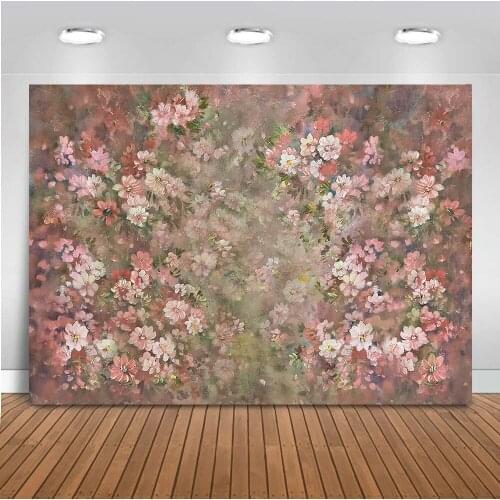 Newborn flower backdrop for photography baby photo shoot portrait background for photo studio old master oil painting photoshoot