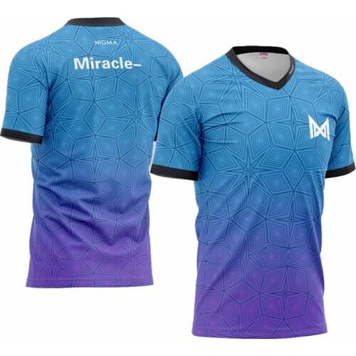 DOTA2 E-Sport Team NIGMA Jersey Miracle GH DIRE W33 Kuroky Fans T Shirt Customized Name Uniform Women Men Sudaderas Hombre Tops