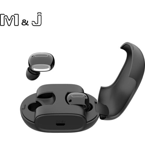 M&J F10 True Wireless Headphones Bluetooth earphone Stereo Music Headsets IPX5 Waterproof Hands-free Mic Charging Box