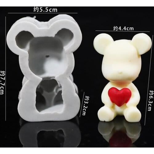 Bear Love letter Baby BathingDessert Chocolate Cake Grinding Tool Molds Dessert Table Dress Up Plugin Party Cake Decor Supplies