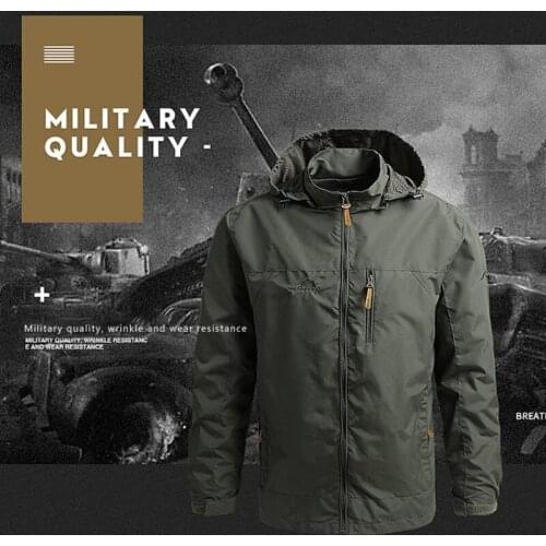 Mens jacket Male Outdoor Military Windproof Waterproof Army Combat Jackets Windbreaker Outwears Hooded Tactical Military Jackets
